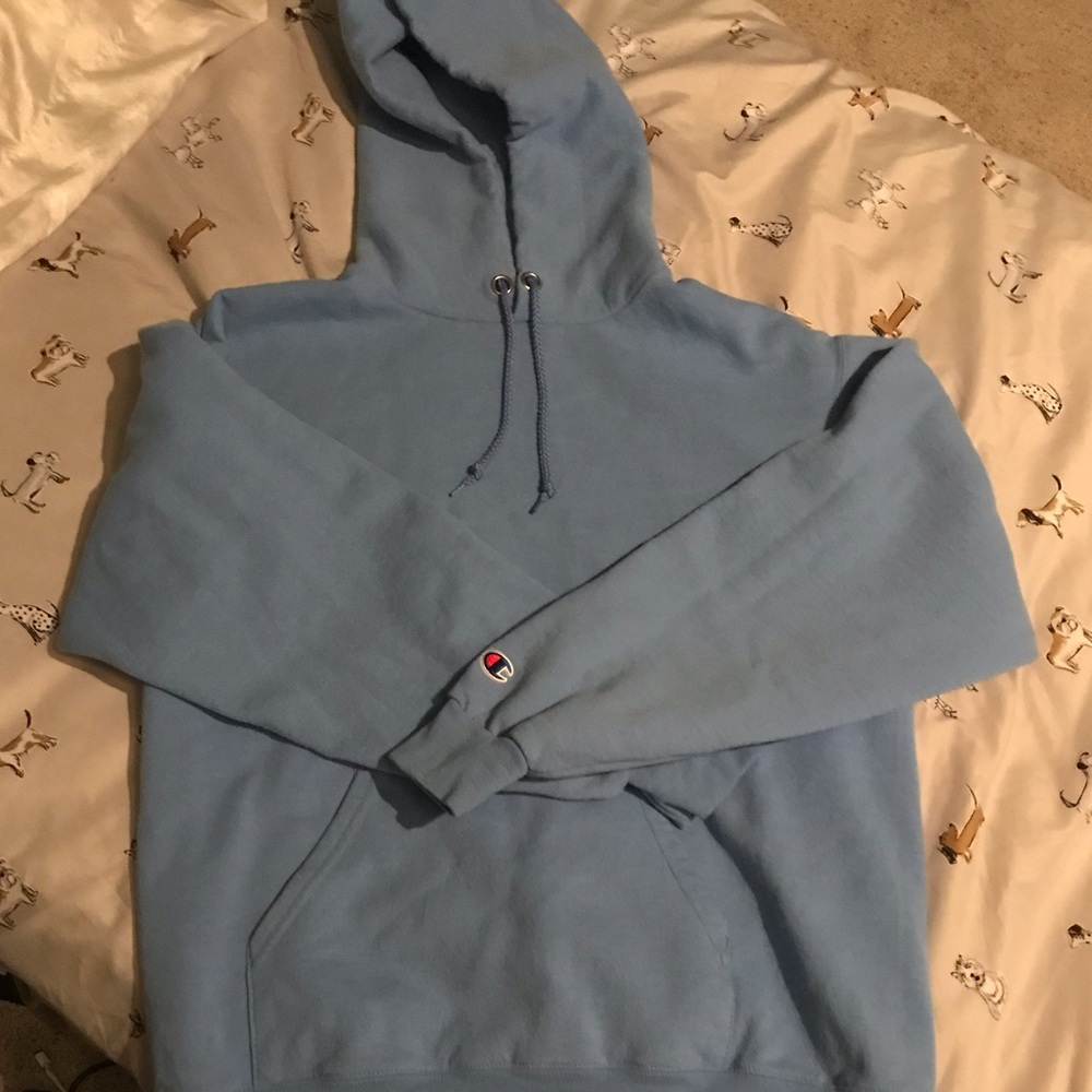 Baby Blue Champion Hoodie